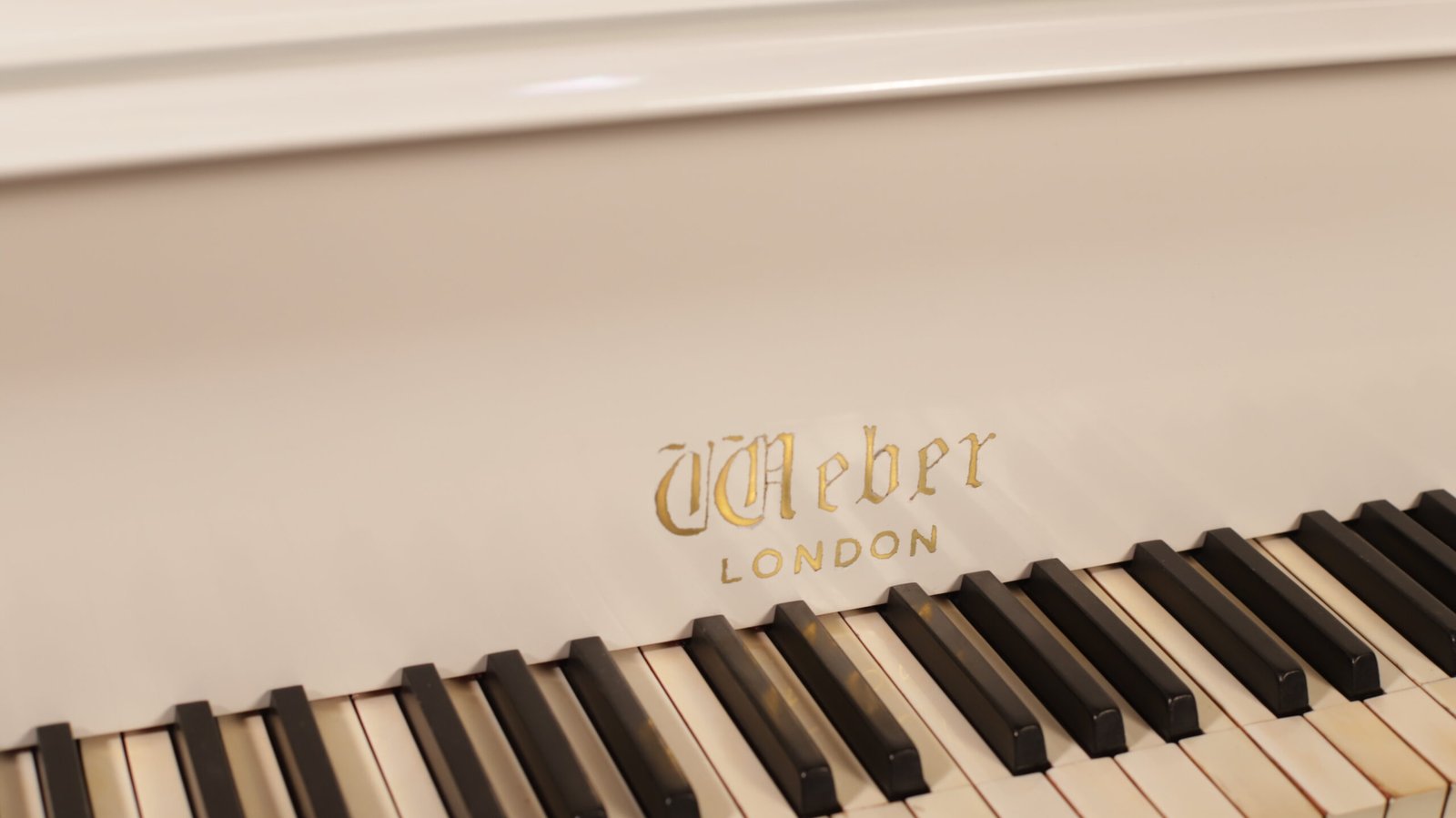 Piano de cola Weber – Color Blanco - Imagen 6